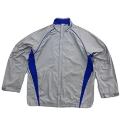 ナイキ ナイロンジャケット ウィンドブレーカー メンズ Mサイズ グレー ブルー ●CK267