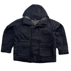 クリフメイヤー HINOKO 難燃素材 中綿 ジャケット ジャンパー 焚火 アウトドア メンズ Lサイズ ブラック ●E347