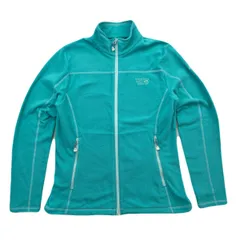 マウンテンハードウェア フリースジャケット 薄手 レディース Mサイズ ライトグリーン 緑 ●EB366