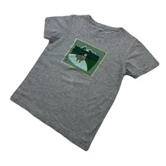 モンベル 半袖 Tシャツ キッズ 140cm グレー 【 かわいい山鳩プリント♪ 】 MONT-BELL ●DL83のサムネイル