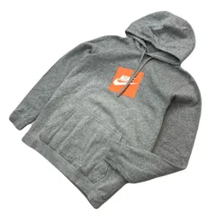 NIKE ナイキ ボックス ロゴ スウェット プルオーバー パーカー グレー メンズ S 秋冬 スポーツ ストリート タウンユース 着回し 定番■H341