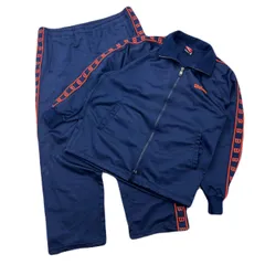 ウィルソン ジャージ 上下セットアップ ネイビー オレンジライン スポーツに 上SS-S 下S メンズ ●eb379