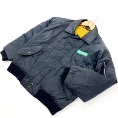 クボタ ☆ KUBOTA ネイビー 中綿 ナイロンジャケット ワークジャケット ブルゾン Mサイズ 作業着 DIY 土いじりに♪ メカニック■EA165