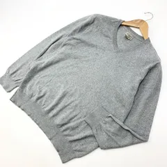 エルエルビーン L.L.BEAN L.L.ビーン グレー ウール ニットセーター Lサイズ シンプル シャツなどとの相性抜群♪ 薄手■I170