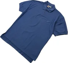 90s ☆ NIKE ☆ 銀タグ コットン ポロシャツ 半袖 ブルー 青 L 春夏 スポーツ ストリート ゴルフ タウンユース 古着 オールド ナイキ■I303