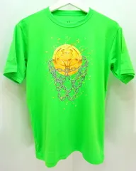■アンダーアーマー UNDER ARMOUR YXL（160相当）緑 グリーン 胸ロゴ Tシャツ 半袖 ■E