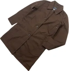 WOOLRICH ☆ ウールリッチ ステンカラーコート ブラウン コート L レディース 春 秋 万能 着まわし オンオフ 大人カジュアル 古着■FF225