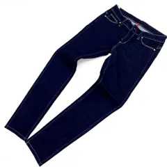 ユニクロ UNIQLO ストレッチデニム ジーンズ 細身 スキニー ジーパン レディース きれいめ 最高の良シルエット♪ W25■Ja1831