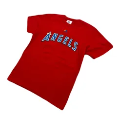 ロサンゼルス エンゼルス 半袖 Tシャツ レッド 大谷翔平 ロゴ 17番 【 ファンの方に♪ 】 LA ANGELS ●FD307