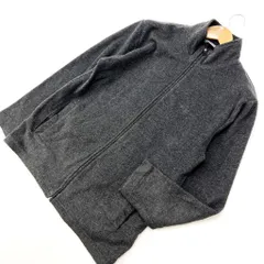 ファーストダウン ☆ FIRST DOWN フリースジャケット M チャコールグレー シンプル 着回し抜群アウター♪ アウトドア キャンプ■EB169