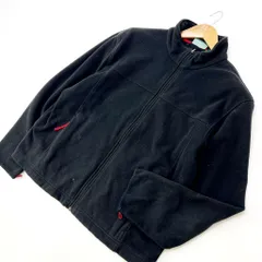 エルエルビーン ☆ L.L.Bean フリースジャケット M ブラック 部分的な赤がセンス◎ 登山 アウトドア キャンプ 普段使いもOK♪■EE155