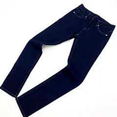 ユニクロ UNIQLO レディース ストレッチ ジーンズ ジーパン 細身 スキニーシルエット W23 細身 キレイめ 色濃いめ♪ 希少美品■Ja3027