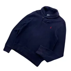 ポロラルフローレン スウェット トレーナー ネイビー 濃紺 へちま襟 Sサイズ メンズ 【 定番♪ タイムレス♪ 】 POLO RALPH LAUREN ●F294