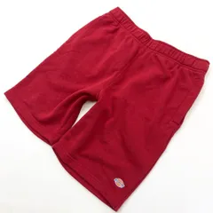 ディッキーズ ☆ Dickies 楽な素材感♪ スウェット ハーフパンツ ショートパンツ レッド M ストリート アメカジ 休日スタイル■Ja5019