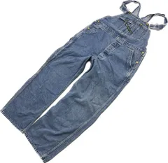 KEY ☆ デニム オーバーオール ワークパンツ ライトブルー W36相当 アメカジ ストリート DIY 作業着 古着 US古着 オールド キー■Ja6655