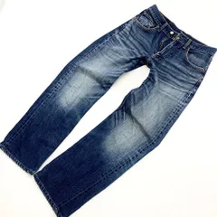 リーバイス 00534-0020 534 W29-L32 デニム ジーンズ ジーパン 後ろポケット破れ有 定番 ストレート アメカジ 古着 ブルー■Ja2709