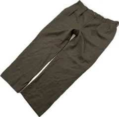 BROOKS BROTHERS ☆ 上品な落ち着き◎ ウール スラックス パンツ ブラウン AB5 紳士 万能 オンオフ 日本製 ブルックスブラザーズ■Ja7720