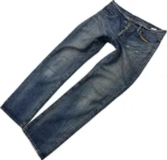 JOURNAL STANDARD ☆ デニムパンツ ストレート カスタム ダメージ加工 ブルー ジーンズ 38 アメカジ 古着 ジャーナルスタンダード■Ja7776