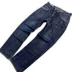 エドウィン ☆ EDWIN 404 日常着に最適♪ W30 デニムパンツ ジーンズ 色濃いめ ダークインディゴ アメカジ ストリート 古着MIX■Ja5249