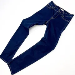リーバイス ☆ LEVIS 312 SHAPING SLIM ストレッチ スキニー ジーンズ デニムパンツ 濃紺 25 レディース リペア有【着回し抜群♪】■Ja3679