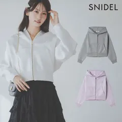 【即納】 スナイデル SNIDEL トップス 26春夏 ショートニットパーカー ミニ丈 長袖 フルジップ swnt261078