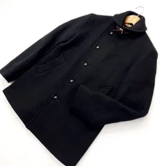 エディフィス ☆ EDIFICE 気品◎ 洗練されたデザイン♪ カシミア ウール ジャケット コート ブラック 40 大人カジュアル 古着MIX■S1011