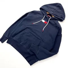 TOMMY HILFIGER ☆ 刺繍ロゴ◎ シンプル スウェット パーカー S メンズ ストリート スポーツ 古着MIX　Y2K トミーヒルフィガー■S1057