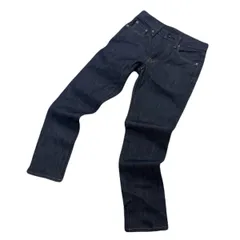 ユニクロ ストレッチ セルビッジスリムフィット ジーンズ 色濃いめ W29 メンズ 細身 ●Ja9085