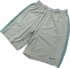 NIKE ☆ 清涼感◎ ハーフパンツ ジャージ ショートパンツ M グレー ライトグリーン ランニング バスケ ナイキ ドライフィット■Ja6109