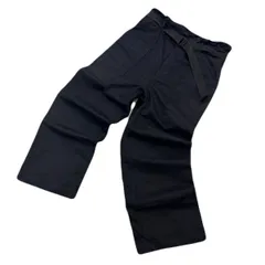 ザラ イージーパンツ ブラック 腰ベルト付き レディース Lサイズ ワイドシルエット 太目 【 着回ししやすい黒 】 ZARA ●Ja8849