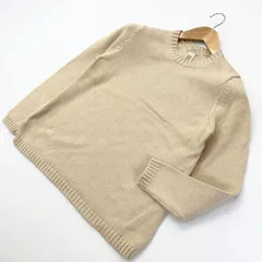 L.L.Bean ☆ 幅広いシーンで活躍◎ コットン ニット セーター レディース XS ベージュ アウトドア アメカジ 街着 エルエルビーン■S1643