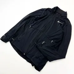 NIKE ☆ カッコいい定番◎ ジャージ 裏起毛 防寒地◎ ジャケット ブラック Mサイズ ランニング トレーニング スポーツ ナイキ■S1683