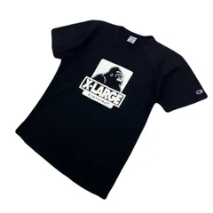 エクストララージ チャンピオン 半袖 Tシャツ リバースウィーブ ブラック 黒 Mサイズ メンズ ゴリラロゴ X-LARGE CHAMPION ●N277