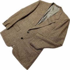 美品 SHIPS（シップス）×ハリスツイード A6 ヘリンボーン 茶色系