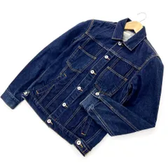 nano・universe ☆ タイトシルエット◎ デニムジャケット 色濃いめ インディゴ S 綺麗め アメカジ 大人カジュアル ナノユニバース■S1327