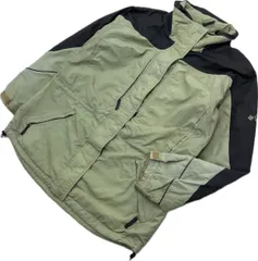 Columbia ☆ ナイロンジャケット マウンテンジャケット ライトグリーン ブラック レディース XL 登山 アウトドア 古着 コロンビア■S2741