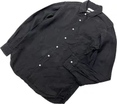 BEAUTY＆YOUTH UNITED ARROWS ☆ 自然な風合い◎ リネン 長袖 シャツ ブラック チャコール S 大人カジュアル ユナイテッドアローズ■S1842