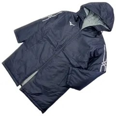 美品 ☆ MIZUNO ☆ 箱根駅伝 第100回 メモリアル ベンチコート ネイビー M 秋冬 防寒 スポーツ トレーニング アウトドア ミズノ■S3232