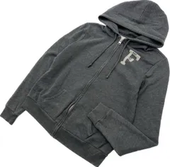 Abercrombie&Fitch ☆ ワンポイントロゴ スウェット ジップアップ パーカー チャコールグレー M レディース アメカジ 古着 アバクロ■S2396のサムネイル