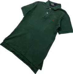 POLO RALPH LAUREN ☆ 古着らしい味わい◎ グリーン 半袖 ポロシャツ S 定番 人気 春夏 アメカジ ストリート ポロラルフローレン■S1993