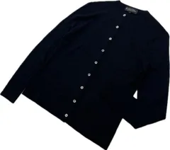 BROOKS BROTHERS ☆ ウール ニット カーディガン 濃紺 ネイビー レディース S オンオフ オフィス 着まわし◎ ブルックスブラザーズ■S2925