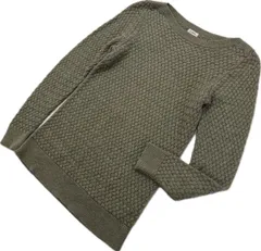 L.L.Bean ☆ コットン ニット セーター 長袖 オリーブ レディース S 春秋 着まわし アウトドア 大人カジュアル 古着 エルエルビーン■S2943