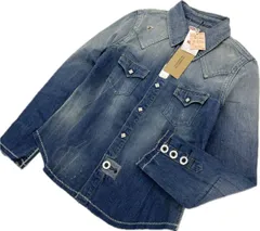 未使用 タグ付 ☆ 定価19000円 リーバイス ビンテージ クロージング LVC 長袖 ショートホーン デニム シャツ レディース S LEVIS■S2948
