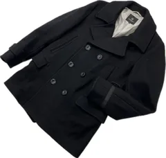 BEAUTY＆YOUTH UNITED ARROWS ☆ 超肉厚 重厚 上質 メルトンウール ピーコート Pコート ブラック XL ビッグ ユナイテッドアローズ■S2951