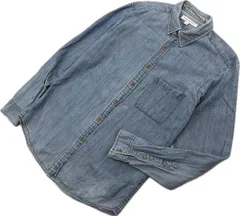 URBAN RESEARCH ☆ アーバンリサーチ 風合い◎ ライトブルー デニム シャツ 長袖 M メンズ 秋冬 万能 アメカジ ストリート 古着■S4014