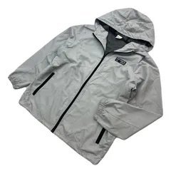 OUTDOOR PRODUCTS アウトドアプロダクツ ナイロンジャケット ジップアップ パーカー グレー メンズ LL 春夏 スポーツ アウトドア ■S4419