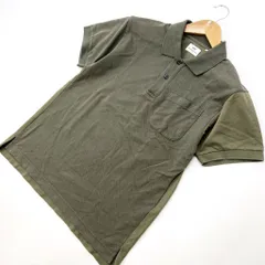 UNIQLO × Engineered Garments ☆ユニクロ エンジニアードガーメンツ 半袖 鹿の子 ポロシャツ S カーキ 好デザインで男らしい◎■S221