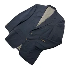 Burberrys ☆ バーバリー ウール テーラードジャケット ネイビー グレー AB5 秋冬 通年 ビジネス オフィス フォーマル 紳士 定番■S4083