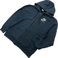 NIKE ☆ ナイキ スウェット ジップアップ パーカー ネイビー XL メンズ 通年 着まわし抜群◎ スポーツ トレーニング 休日 部屋着■S3616