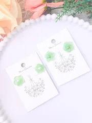 ワンコイン💚アクセサリーセット（green flower）